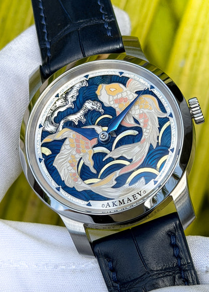 Akmaev Watches "Eternal Koi" Special Edition w/ Hand Engraved Dial - Serial #8/10 (Arriving October 2026)