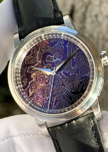 GoS Sarek "Afterglow" w/ Purple Damascus Dial - Serial #HBTS.2 (IN STOCK)