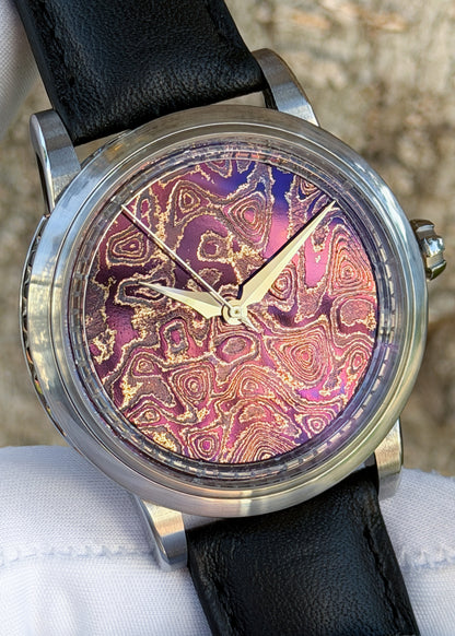 GoS Sarek "Afterglow" w/ Purple Damascus Dial - Serial #HBTS.2 (IN STOCK)