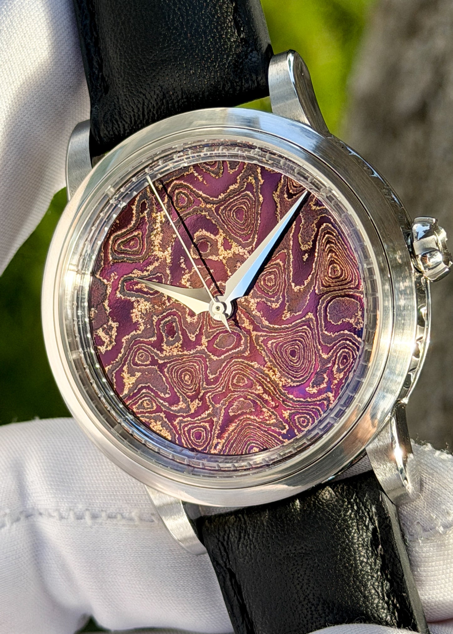 GoS Sarek "Afterglow" w/ Purple Damascus Dial - Serial #HBTS.2 (IN STOCK)