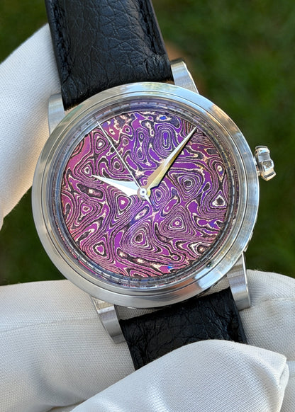 GoS Sarek "Afterglow" w/ Purple Damascus Dial - Serial #HBTS.1 (IN STOCK)