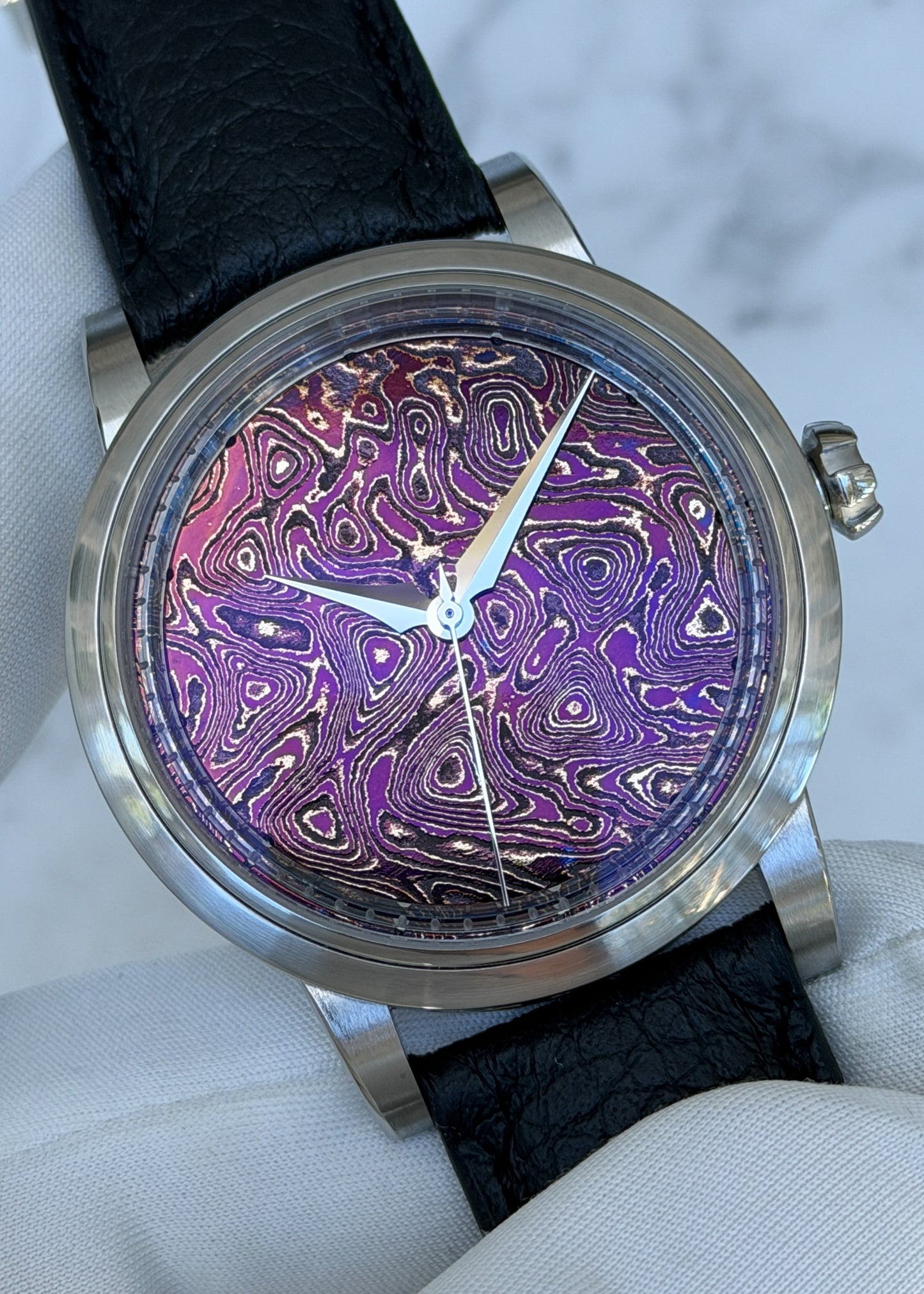 GoS Sarek "Afterglow" w/ Purple Damascus Dial - Serial #HBTS.1 (IN STOCK)