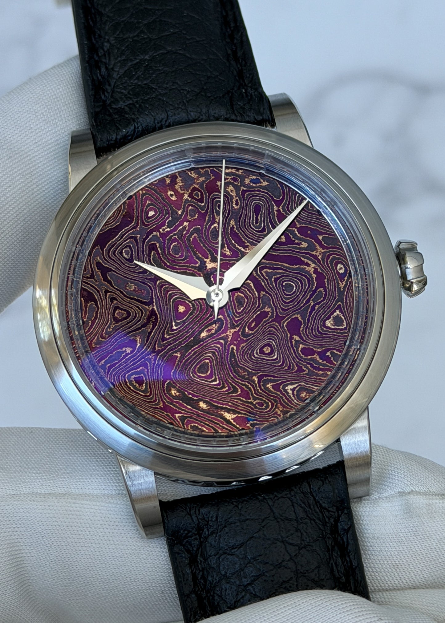 GoS Sarek "Afterglow" w/ Purple Damascus Dial - Serial #HBTS.1 (IN STOCK)