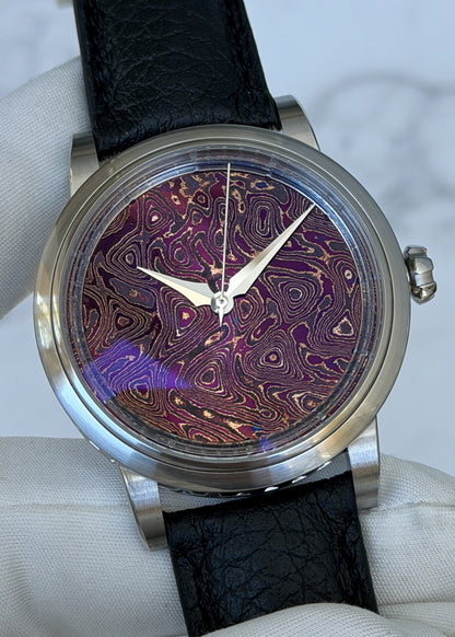 GoS Sarek "Afterglow" w/ Purple Damascus Dial - Serial #HBTS.1 (IN STOCK)
