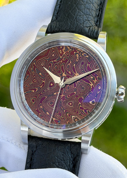 GoS Sarek "Afterglow" w/ Purple Damascus Dial - Serial #HBTS.1 (IN STOCK)