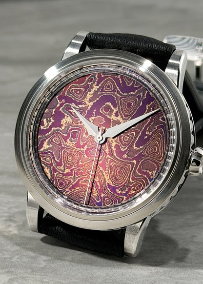 GoS Sarek "Afterglow" w/ Purple Damascus Dial - Serial #HBTS.2 (IN STOCK)