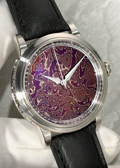 GoS Sarek "Afterglow" w/ Purple Damascus Dial - Serial #HBTS.2 (IN STOCK)