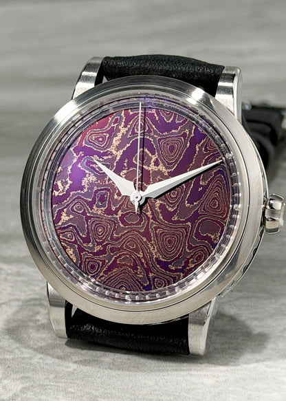 GoS Sarek "Afterglow" w/ Purple Damascus Dial - Serial #HBTS.2 (IN STOCK)