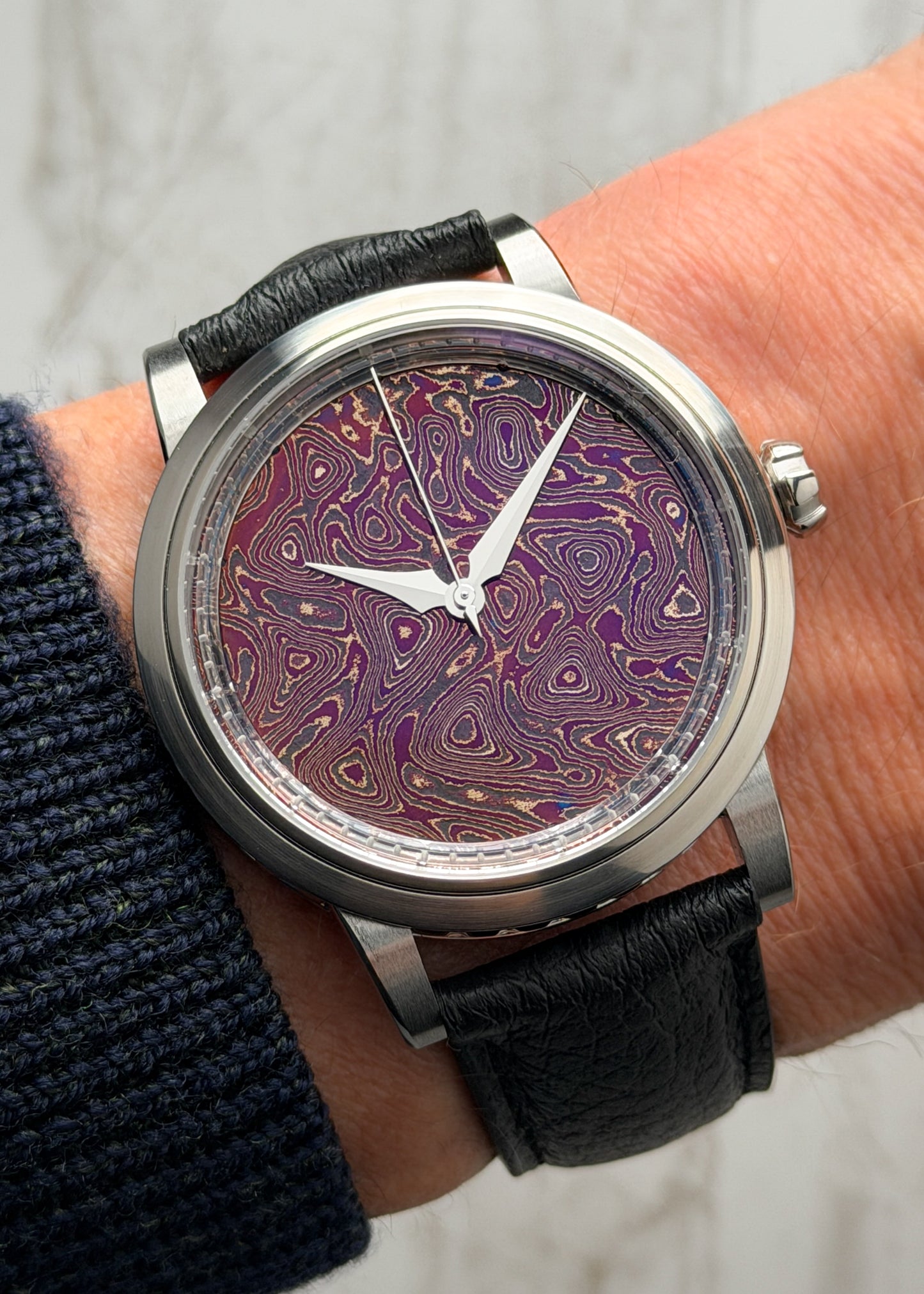 GoS Sarek "Afterglow" w/ Purple Damascus Dial - Serial #HBTS.1 (IN STOCK)