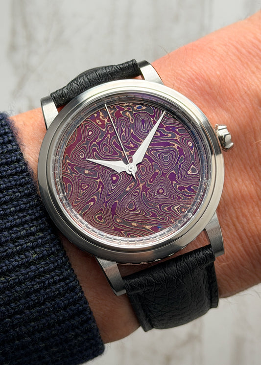 GoS Sarek "Afterglow" w/ Purple Damascus Dial - Serial #HBTS.1 (IN STOCK)