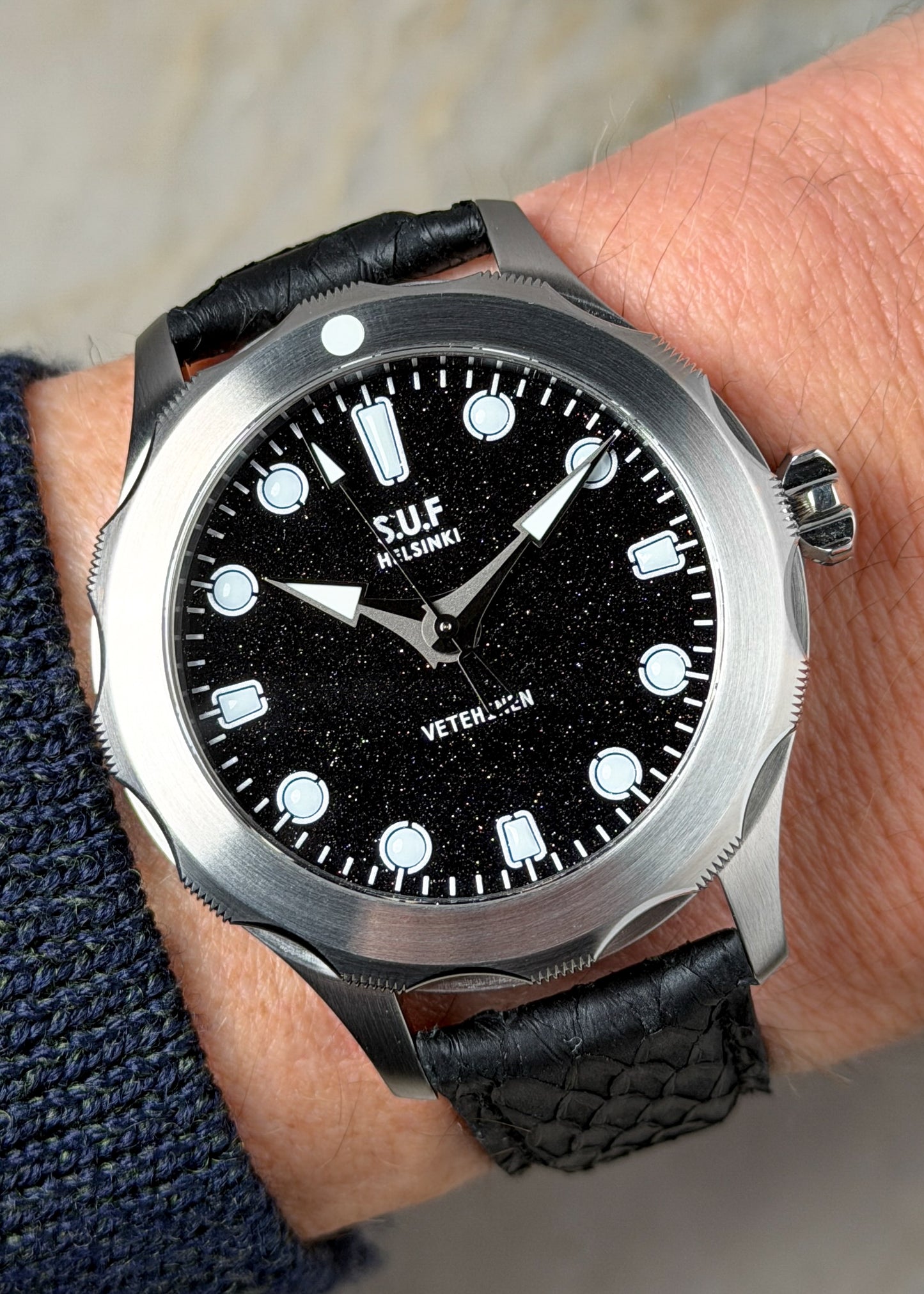 S.U.F Helsinki "Vetehinen Aventurine" Stainless Steel - Serial #8/12 (IN STOCK)