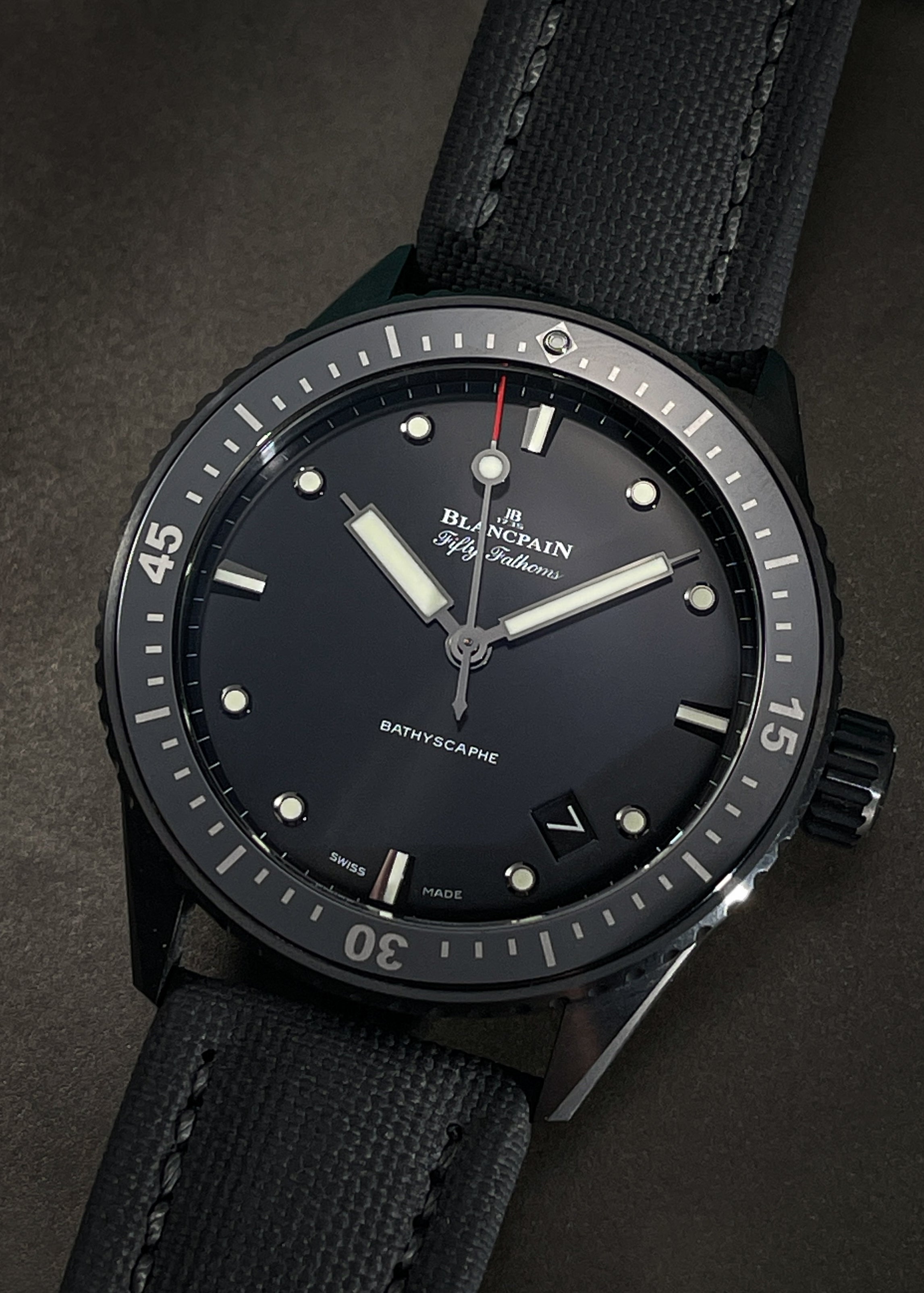 Blancpain bathyscaphe online ceramic