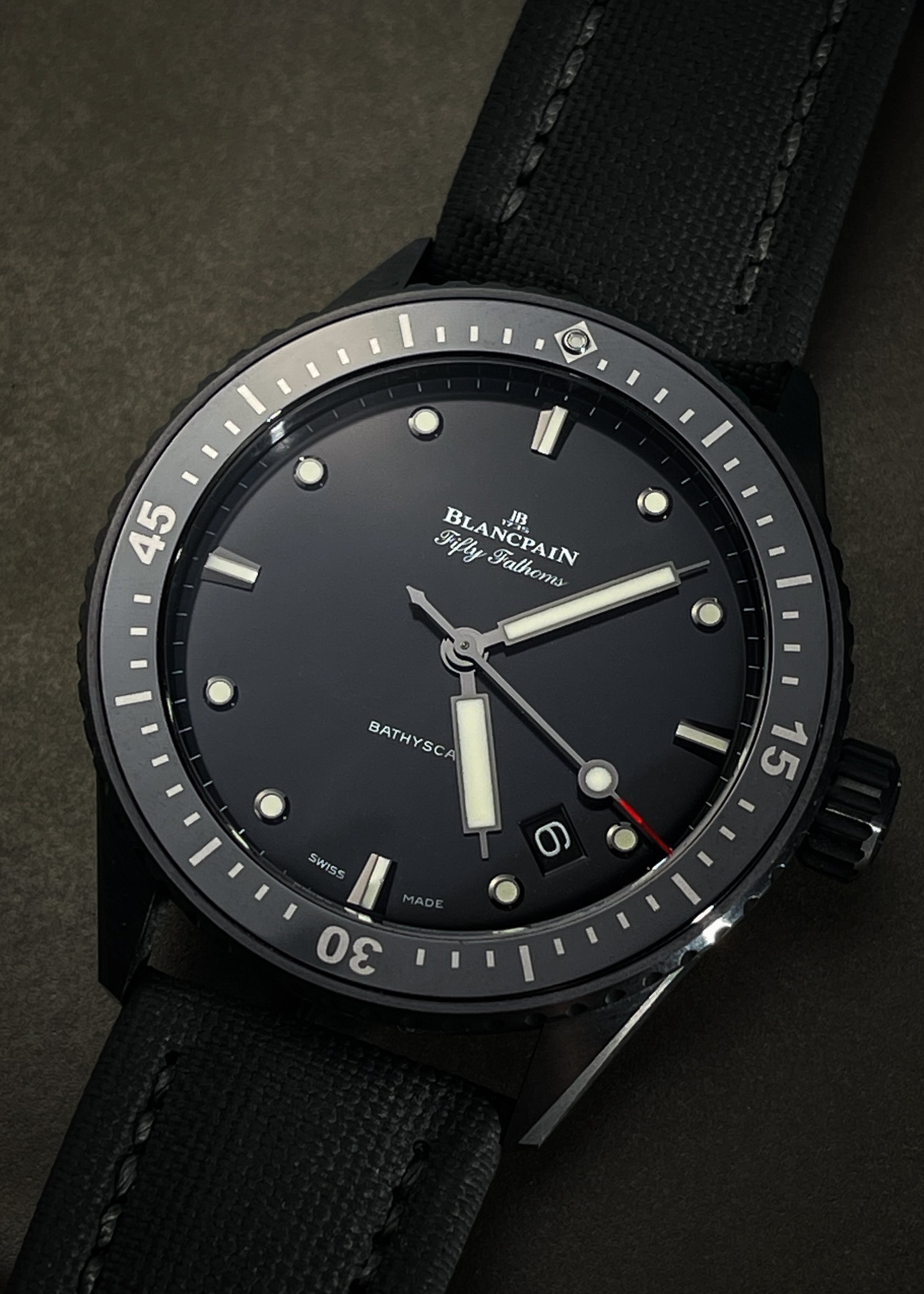 Blancpain Bathyscaphe Ceramic Serial 6018 Pre Owned