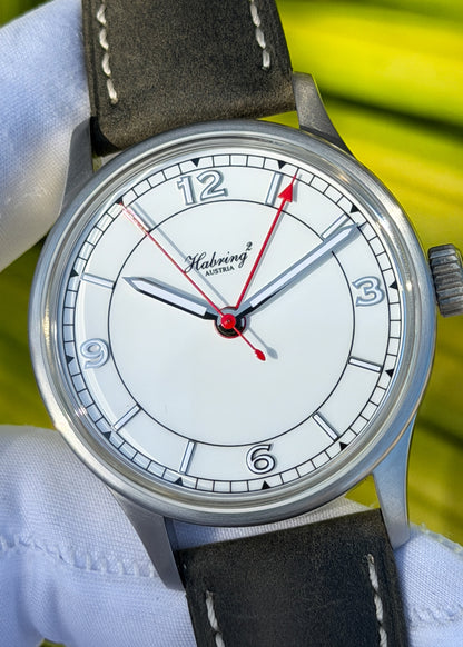 Habring² COS ZM Pusherless Chronograph White Dial w/ Automatic Winding - Serial #01-2022 (Pre-Owned)