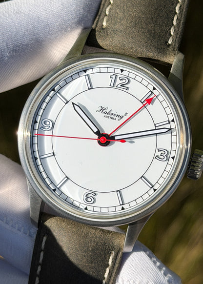 Habring² COS ZM Pusherless Chronograph White Dial w/ Automatic Winding - Serial #01-2022 (Pre-Owned)