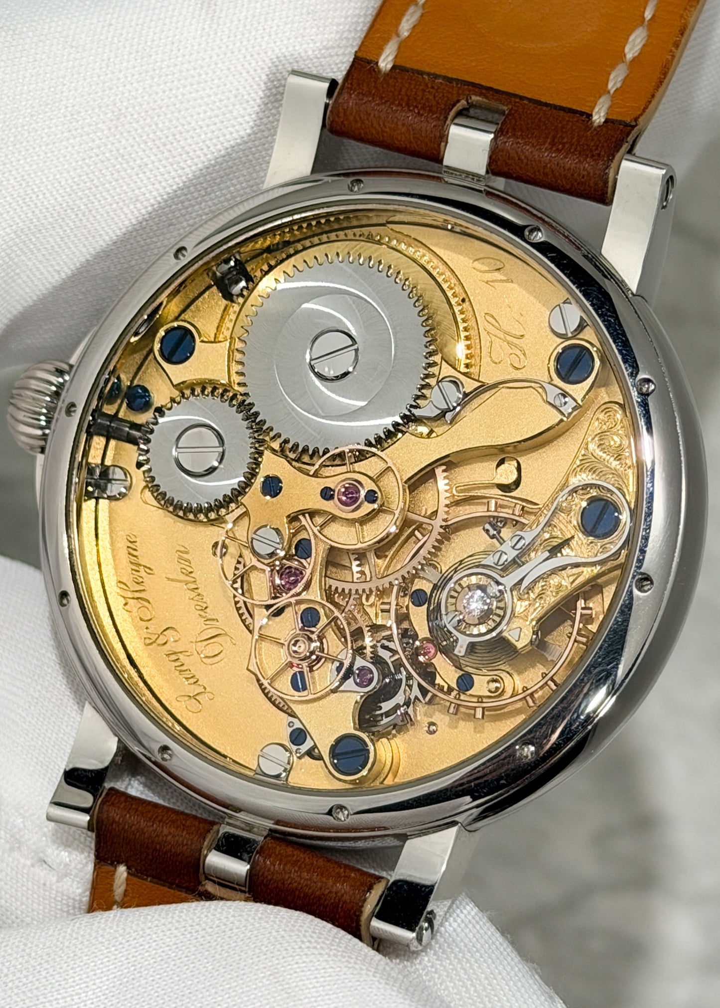 Lang & Heyne "Heinrich" Platinum, Jumping Seconds and Remontoire - Serial #10 (Pre-Owned)