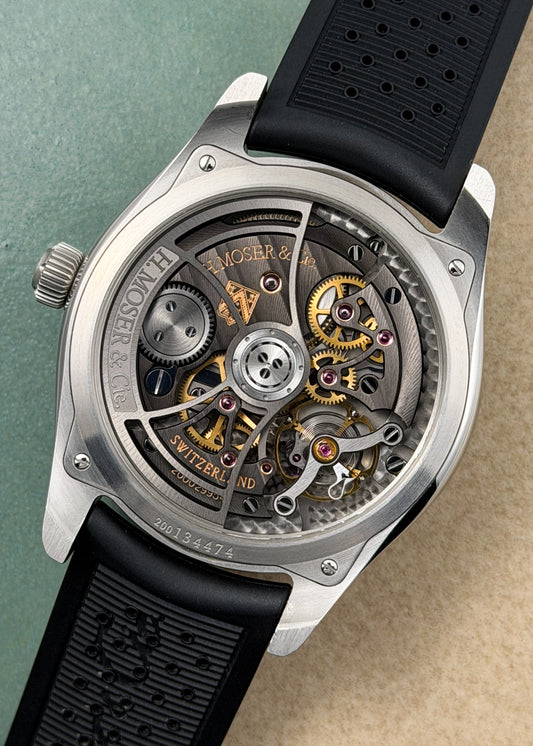 H. Moser & Cie. Pioneer Centre Seconds w/ Cosmic Green Dial - Serial #134474 (Pre-Owned)