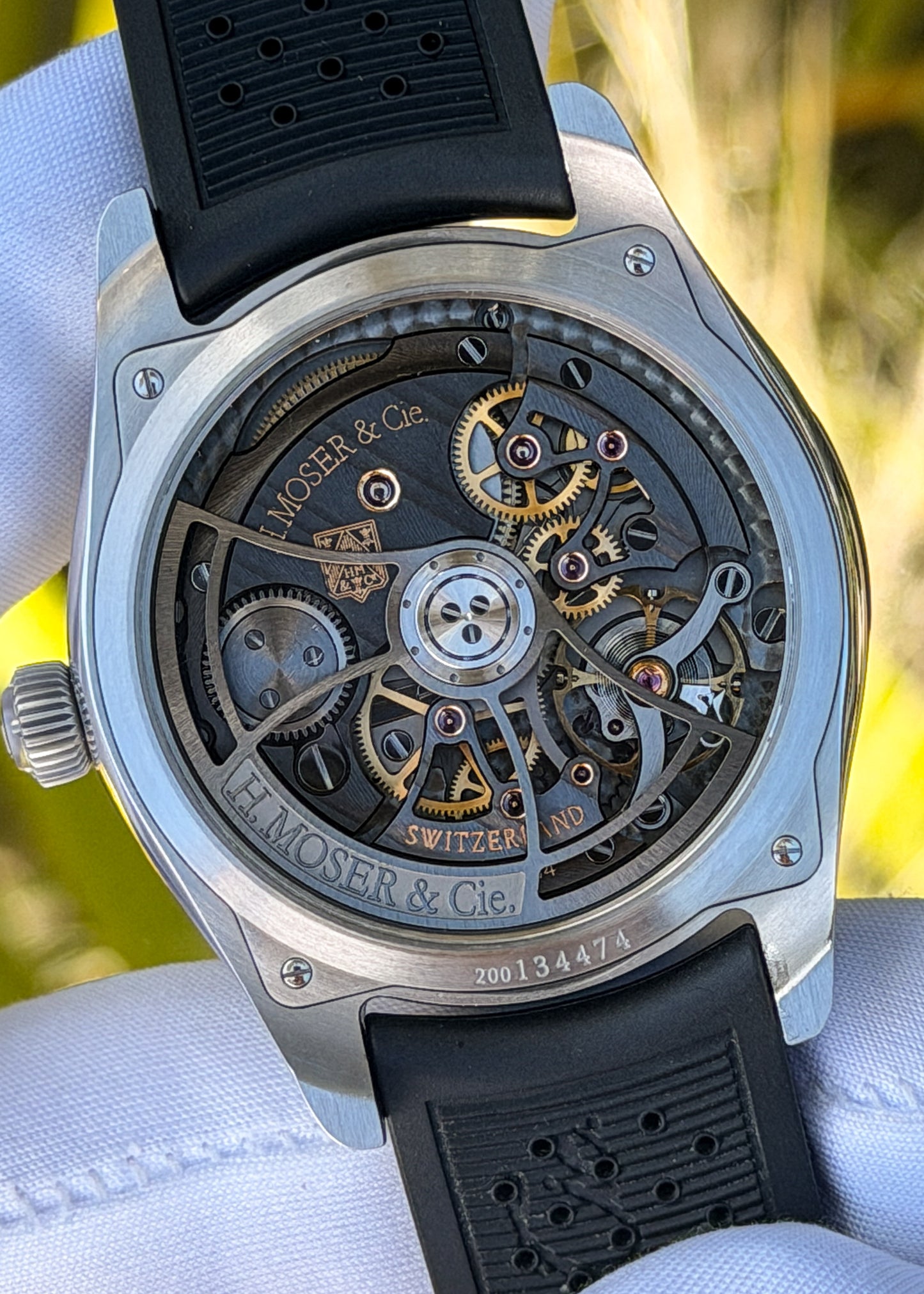 H. Moser & Cie. Pioneer Centre Seconds w/ Cosmic Green Dial - Serial #134474 (Pre-Owned)