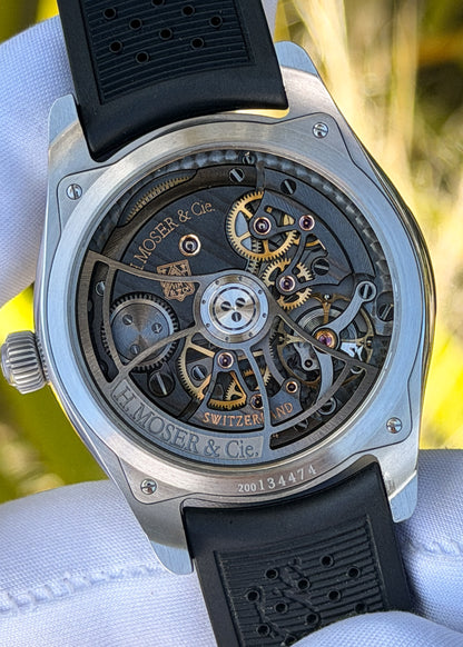 H. Moser & Cie. Pioneer Centre Seconds w/ Cosmic Green Dial - Serial #134474 (Pre-Owned)