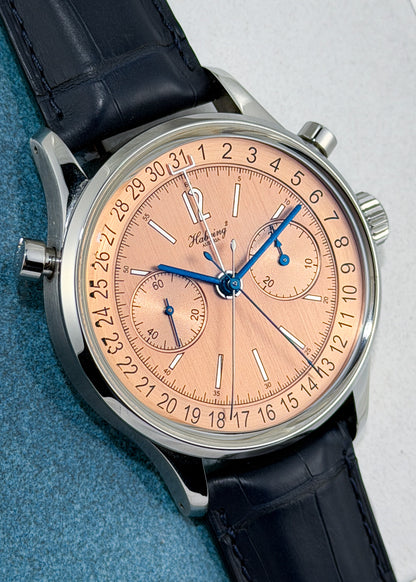 Habring² Doppel-Felix Date Stainless Steel w/ Salmon Dial - Serial #53 (Pre-Owned)