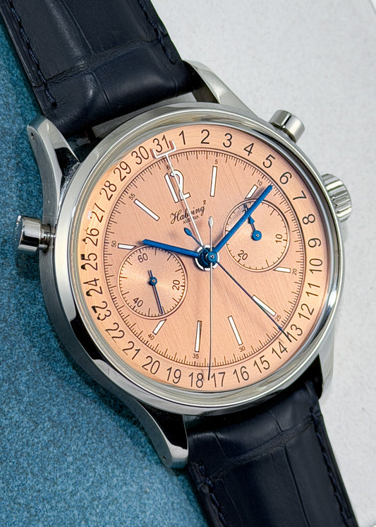 Habring² Doppel-Felix Date Stainless Steel w/ Salmon Dial - Serial #53 (Pre-Owned)