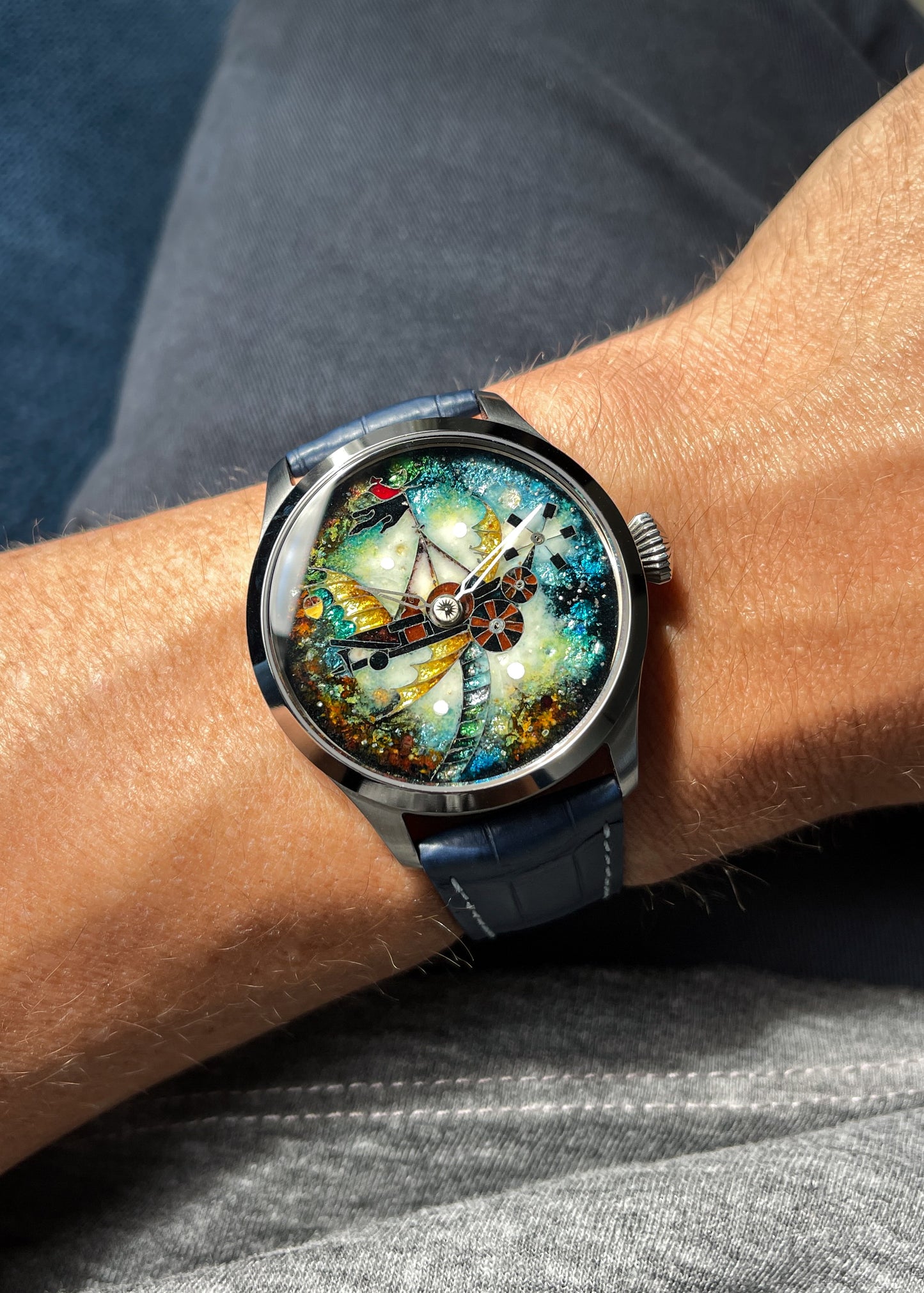 Deguiret "Drôle d’Oiseau" w/ Cloisonné Enamel Dial - Serial# DGT-010 (Pre-Owned)