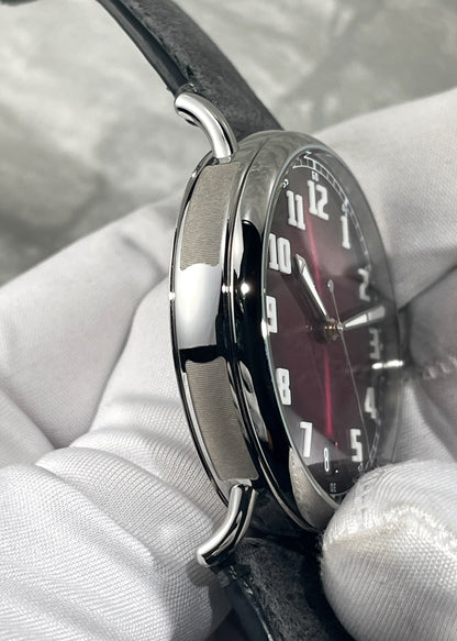 H. Moser & Cie. Heritage Dual Time Fumé Burgundy Dial - Serial 127299 (Pre-Owned)