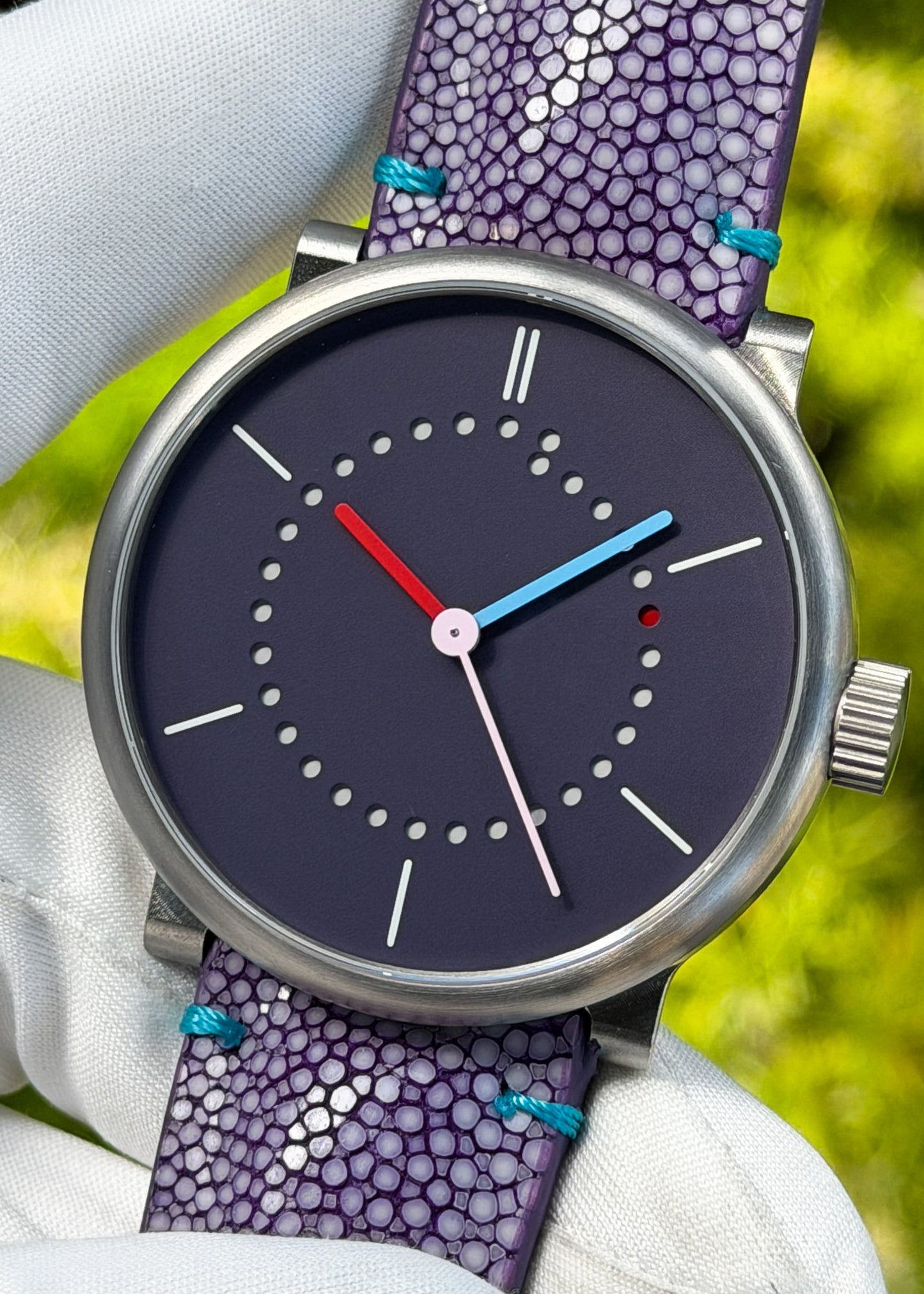Ochs und Junior Date w/ Purple Dial and Multi-Colored Hands (Pre-Owned)