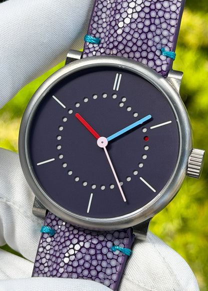 Ochs und Junior Date w/ Purple Dial and Multi-Colored Hands (Pre-Owned)