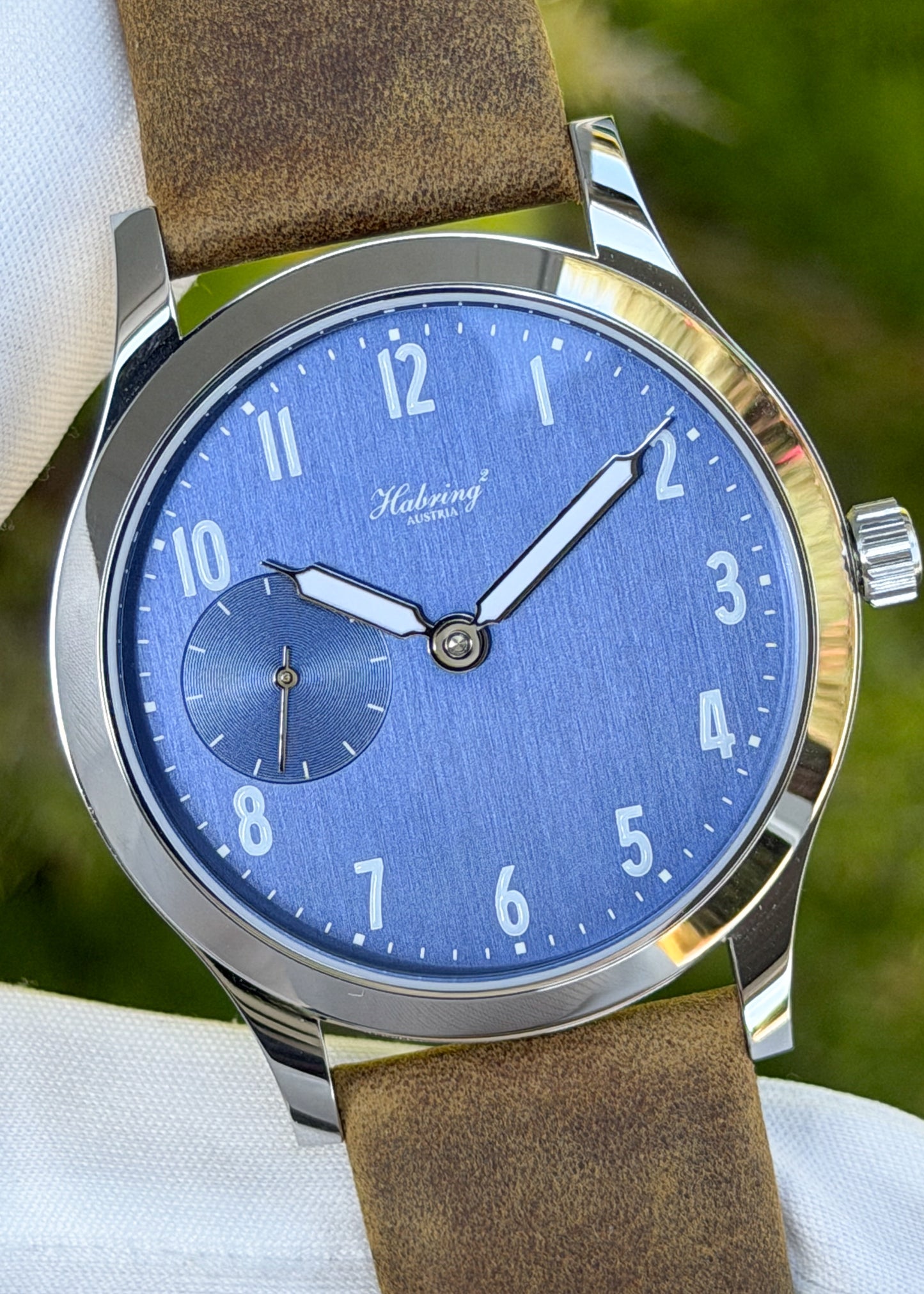 Habring² "Felix Sport" Brushed Blue Dial w/ Arabic Numerals and Syringe Hands (Pre-Order)