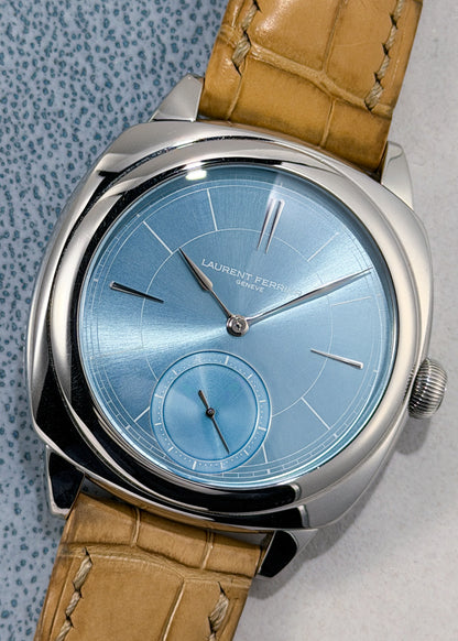 Laurent Ferrier Galet Square Micro-Rotor w/ Ice Blue Dial & Additional Dark Blue Dial - Serial #249 (Pre-Owned)