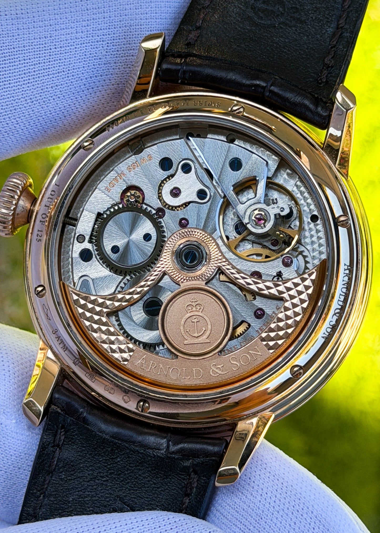 Arnold & Son Golden Wheel w/ MOP Minute Track Special Edition - Serial #323101044 (Pre-Owned)