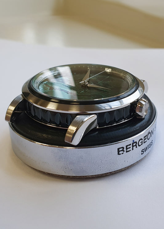 GoS x Horology By The Sea Sarek "Northern Lights" Boutique Edition w/ Green Nano-Ceramic Damascus Dial - Serial #HBTS.1 (ARRIVING JANUARY 2026)