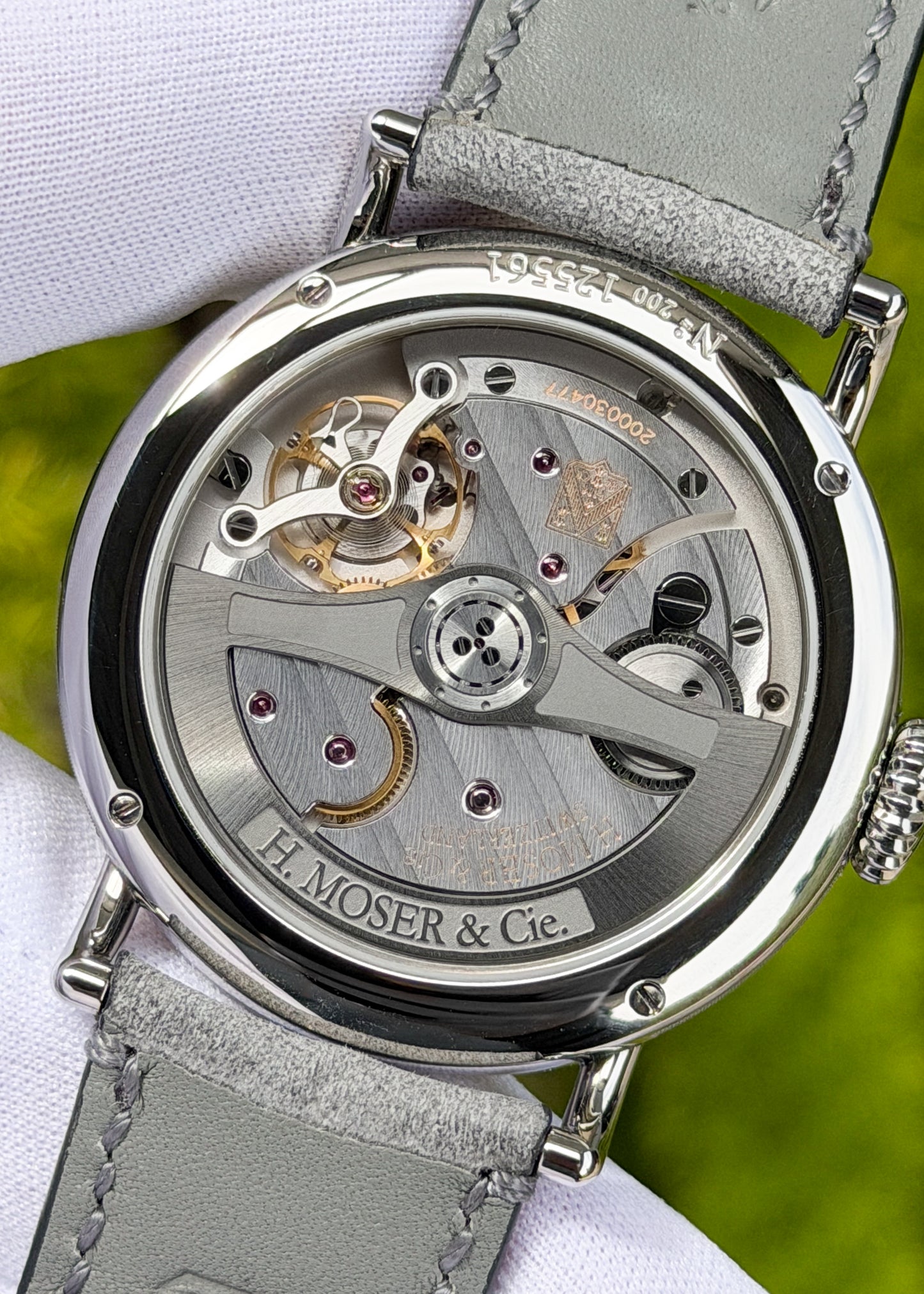 H. Moser & Cie. Heritage Dual Time Fumé Burgundy Dial - Serial 125561 (Pre-Owned)