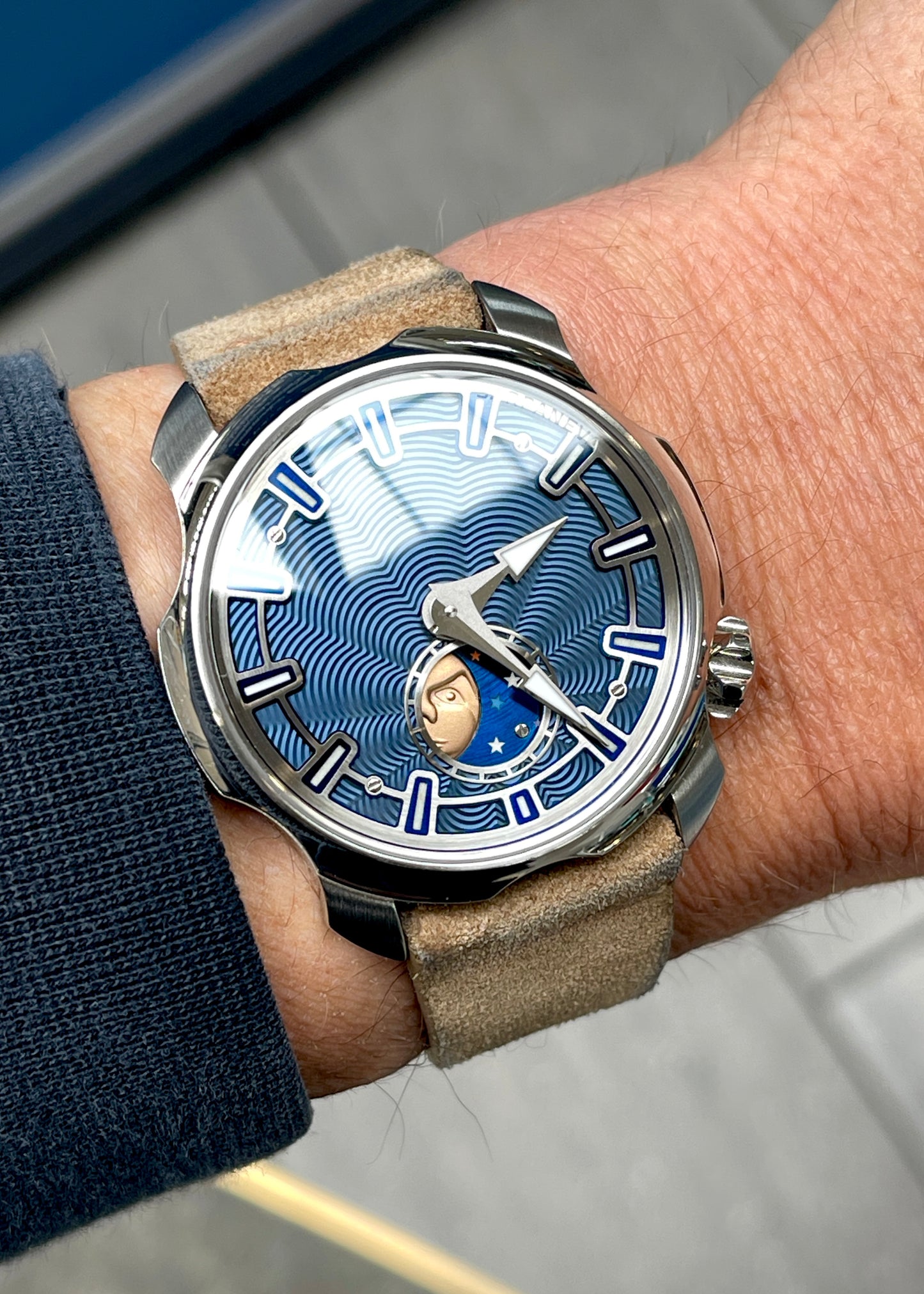 SARPANEVA K3 Guilloché & Steel Moonbridge Bracelet - Serial #11 (Pre-Owned)