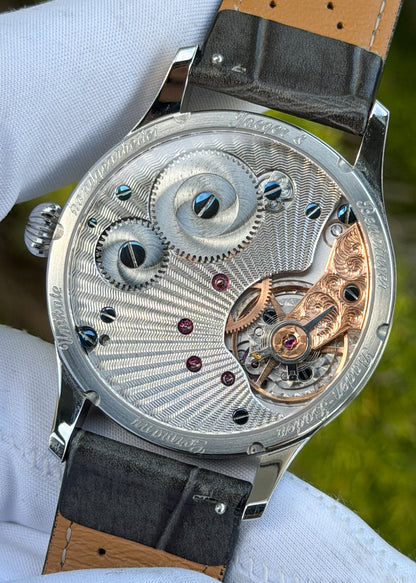 Jaeger & Benzinger Edition 1 Rhodium/Silver Dial w/ Arabic Numerals (Pre-Owned)