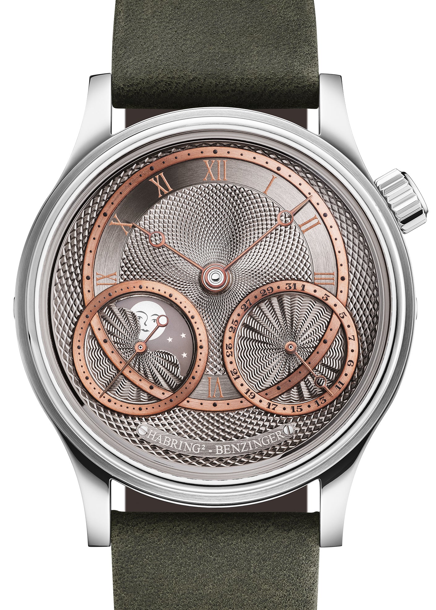 Habring² x Benzinger Stainless Steel "Jorge" w/ Guilloché Dial  (Pre-Order)