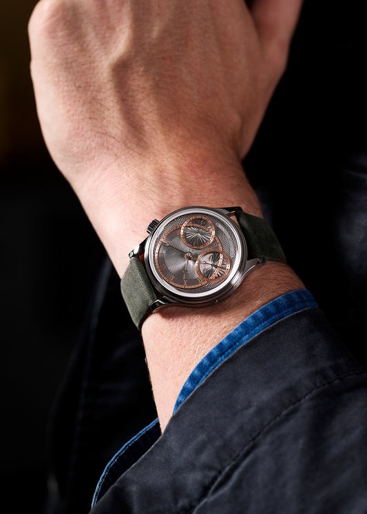 Habring² x Benzinger Stainless Steel "Jorge" w/ Guilloché Dial  (Pre-Order)