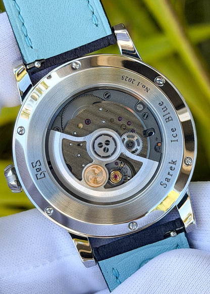 GoS Sarek Ice Blue Damascus Dial w/ Wildflower Pattern - Serial #1-2025 (IN STOCK)
