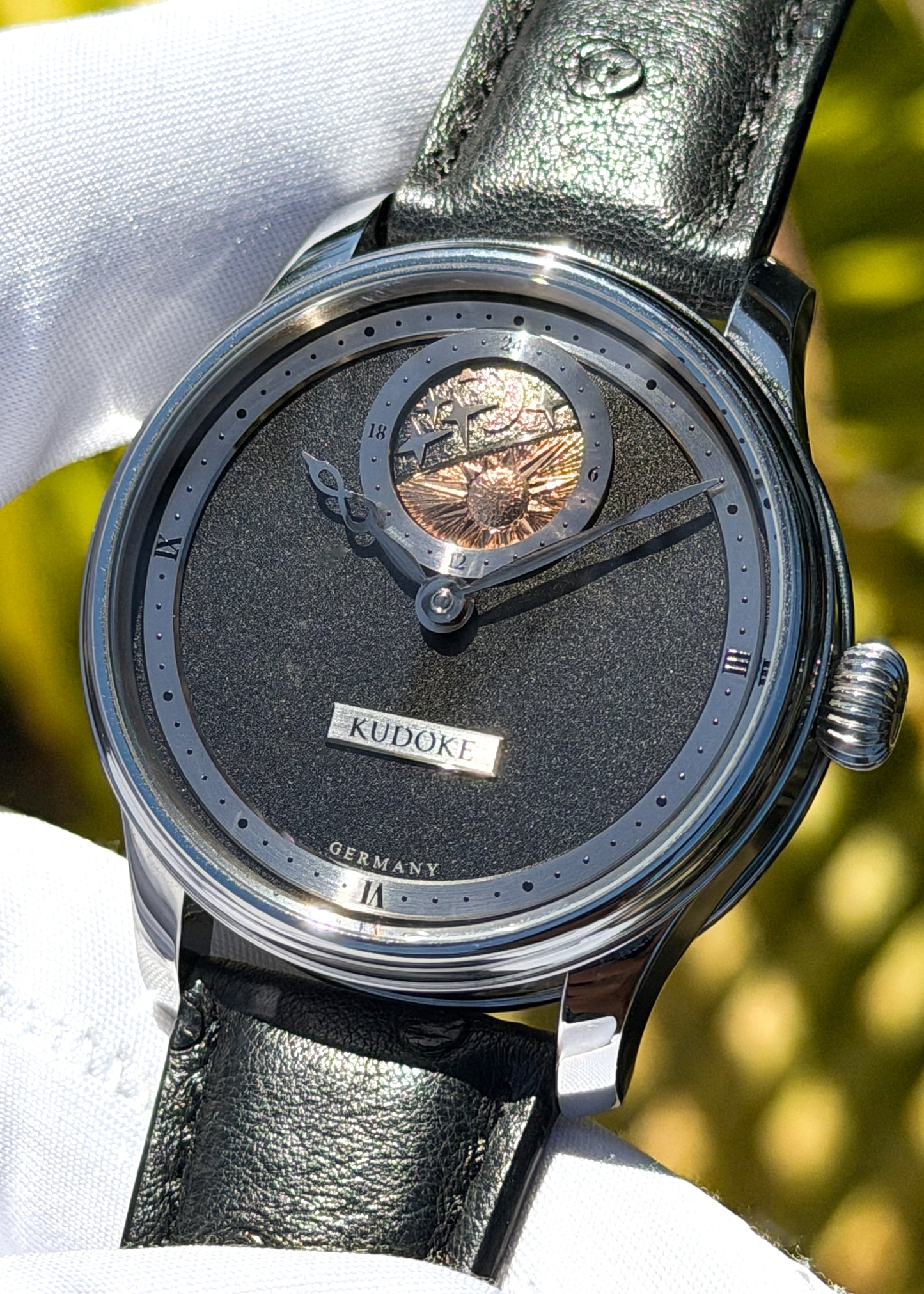 Kudoke “Kudoke 2” w/ Rose Gold Plated Sun Disc & Florally Engraved Movement - Serial #277 (Pre-Owned)