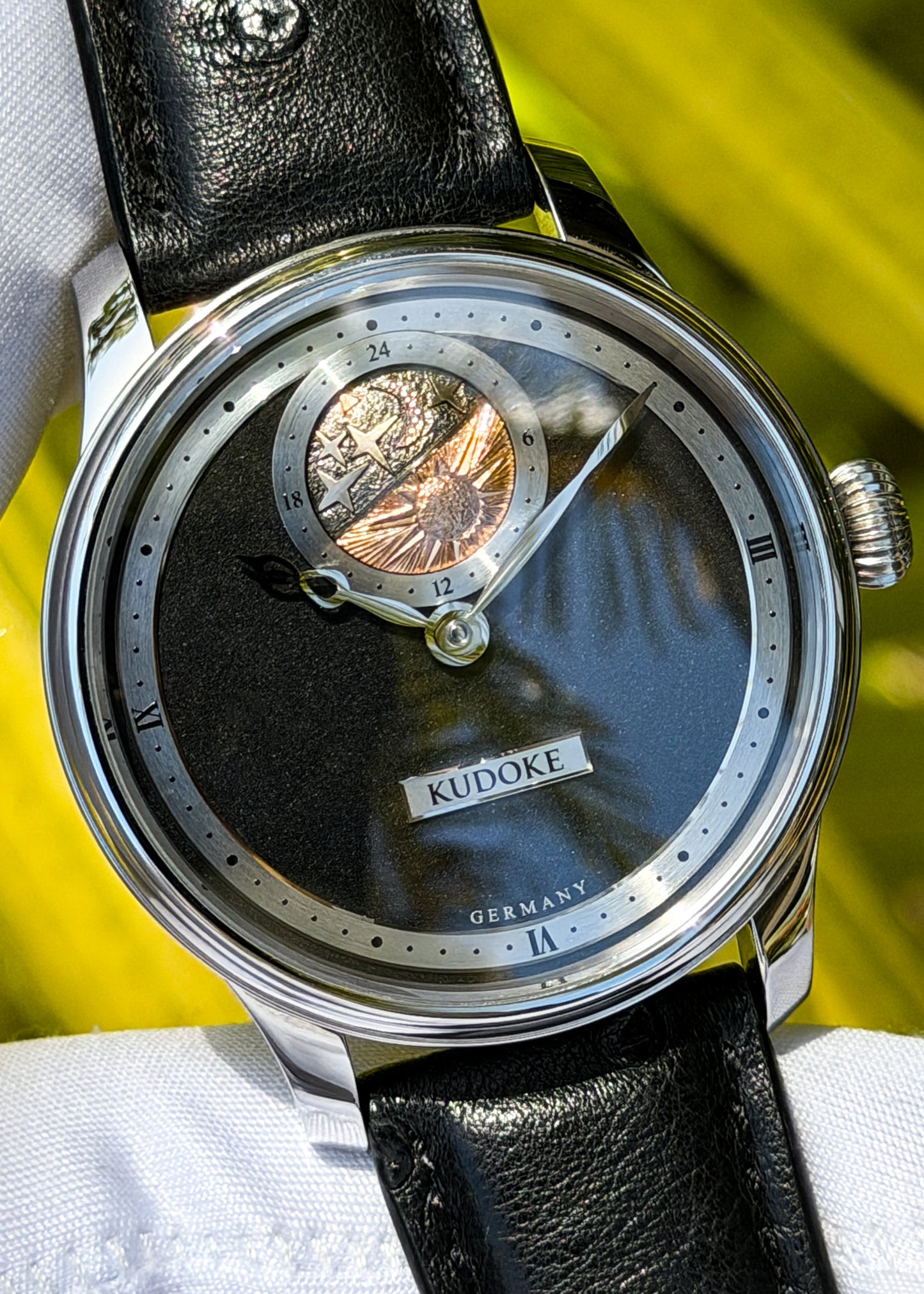 Kudoke “Kudoke 2” w/ Rose Gold Plated Sun Disc & Florally Engraved Movement - Serial #277 (Pre-Owned)