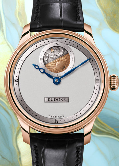 KUDOKE "Kudoke 2" 18 Karat Rose Gold w/ Bright Silver Dial (Pre-Order)