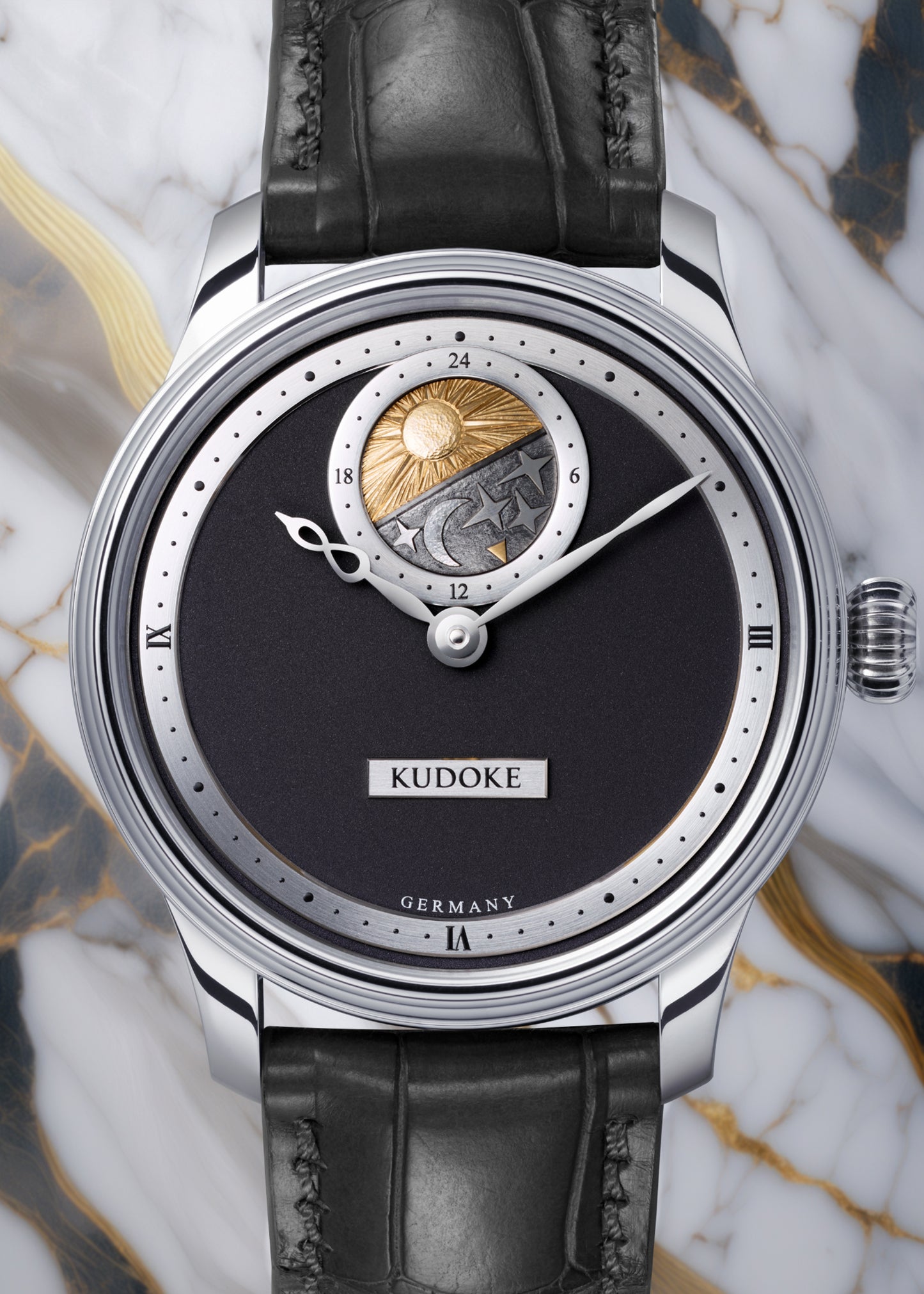 KUDOKE "Kudoke 2" Stainless Steel w/ Black Dial (Pre-Order)
