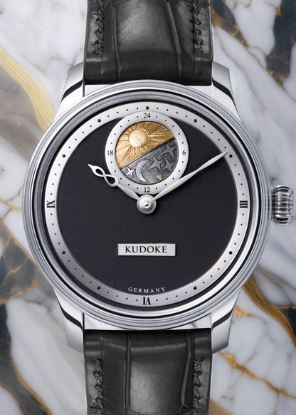 KUDOKE "Kudoke 2" Stainless Steel w/ Black Dial (Pre-Order)