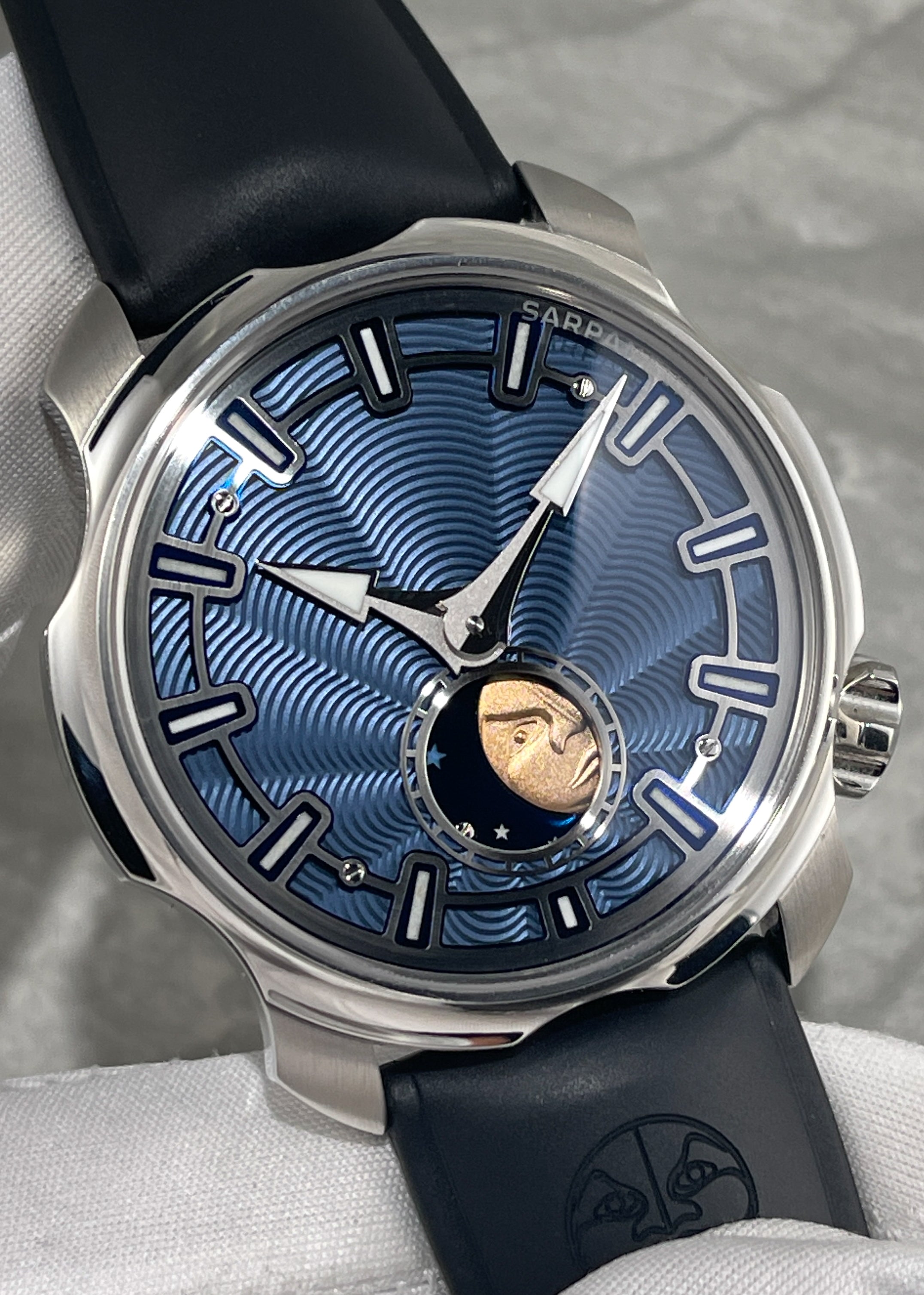 SARPANEVA K3 Guilloché & Steel Moonbridge Bracelet - Serial #11