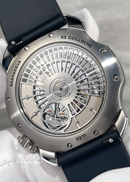 SARPANEVA K3 Guilloché & Steel Moonbridge Bracelet - Serial #11 (Pre-Owned)