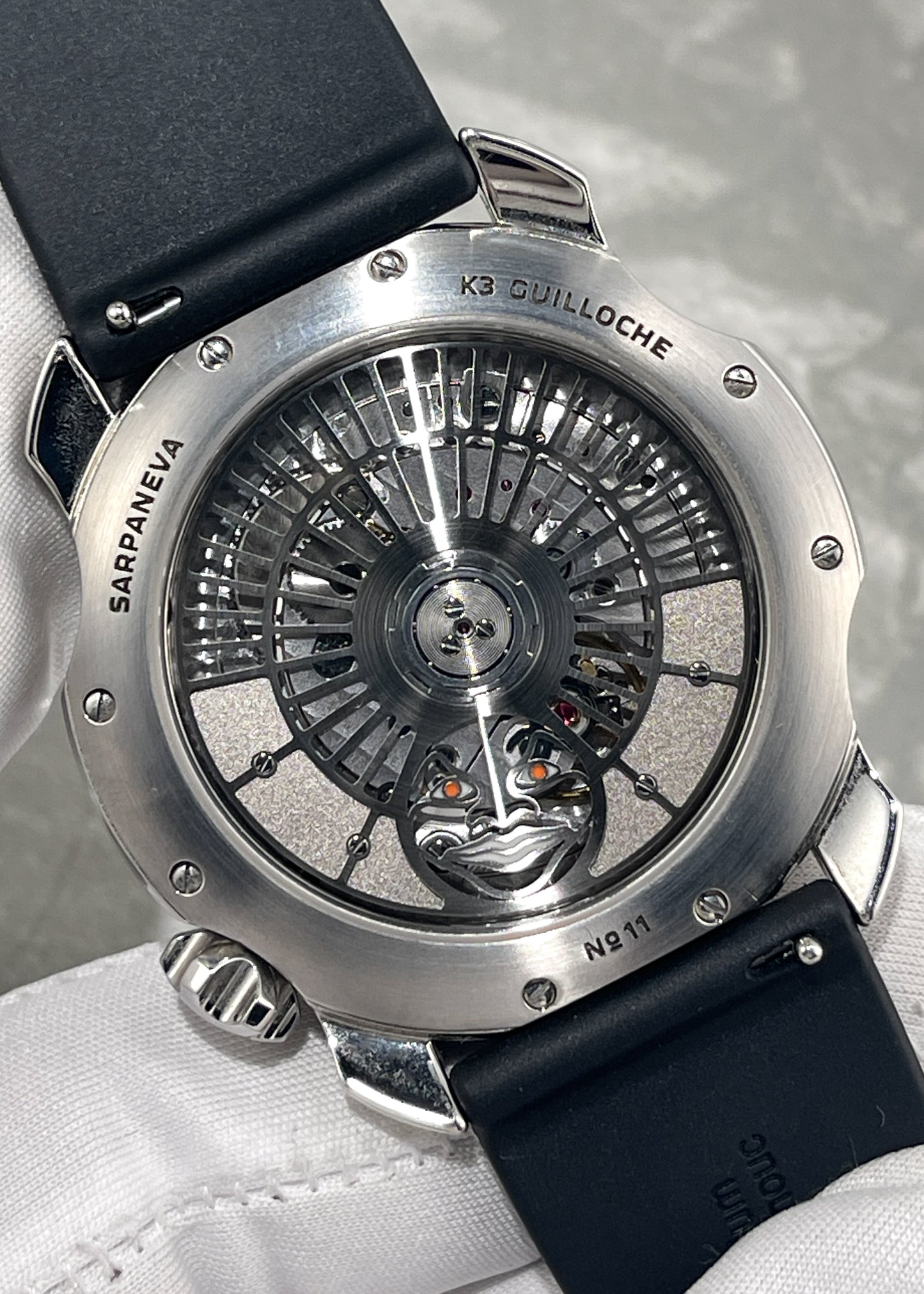 SARPANEVA K3 Guilloché & Steel Moonbridge Bracelet - Serial #11 (Pre-Owned)