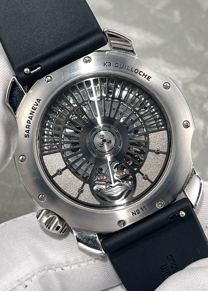 SARPANEVA K3 Guilloché & Steel Moonbridge Bracelet - Serial #11 (Pre-Owned)