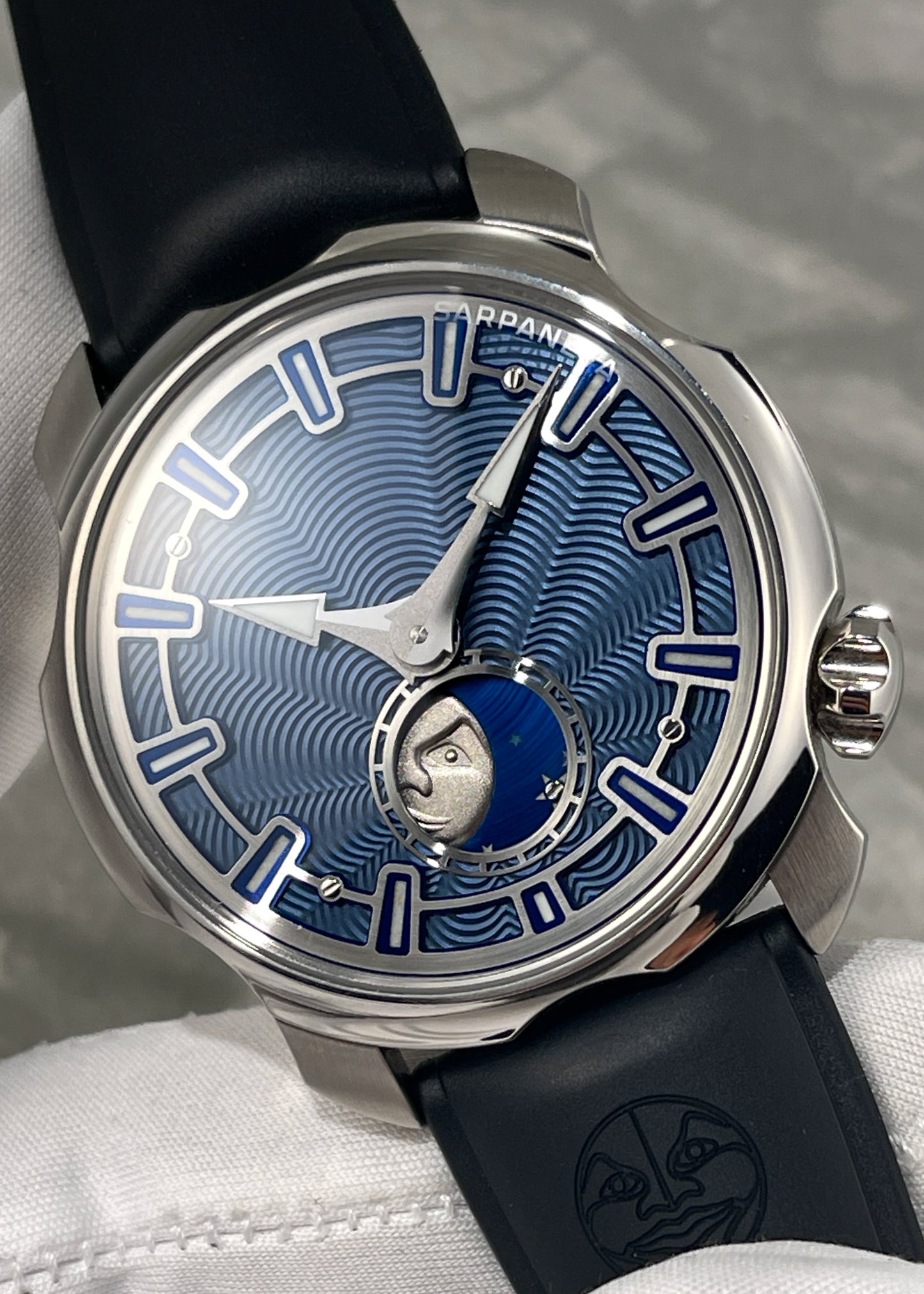 SARPANEVA K3 Guilloché & Steel Moonbridge Bracelet - Serial #11 (Pre-Owned)