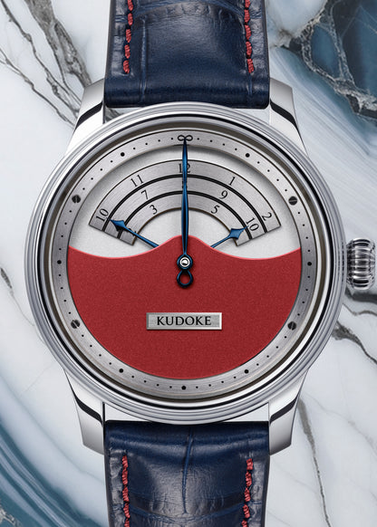 KUDOKE "Kudoke 3" Stainless Steel w/ Raspberry Dial (Pre-Order)